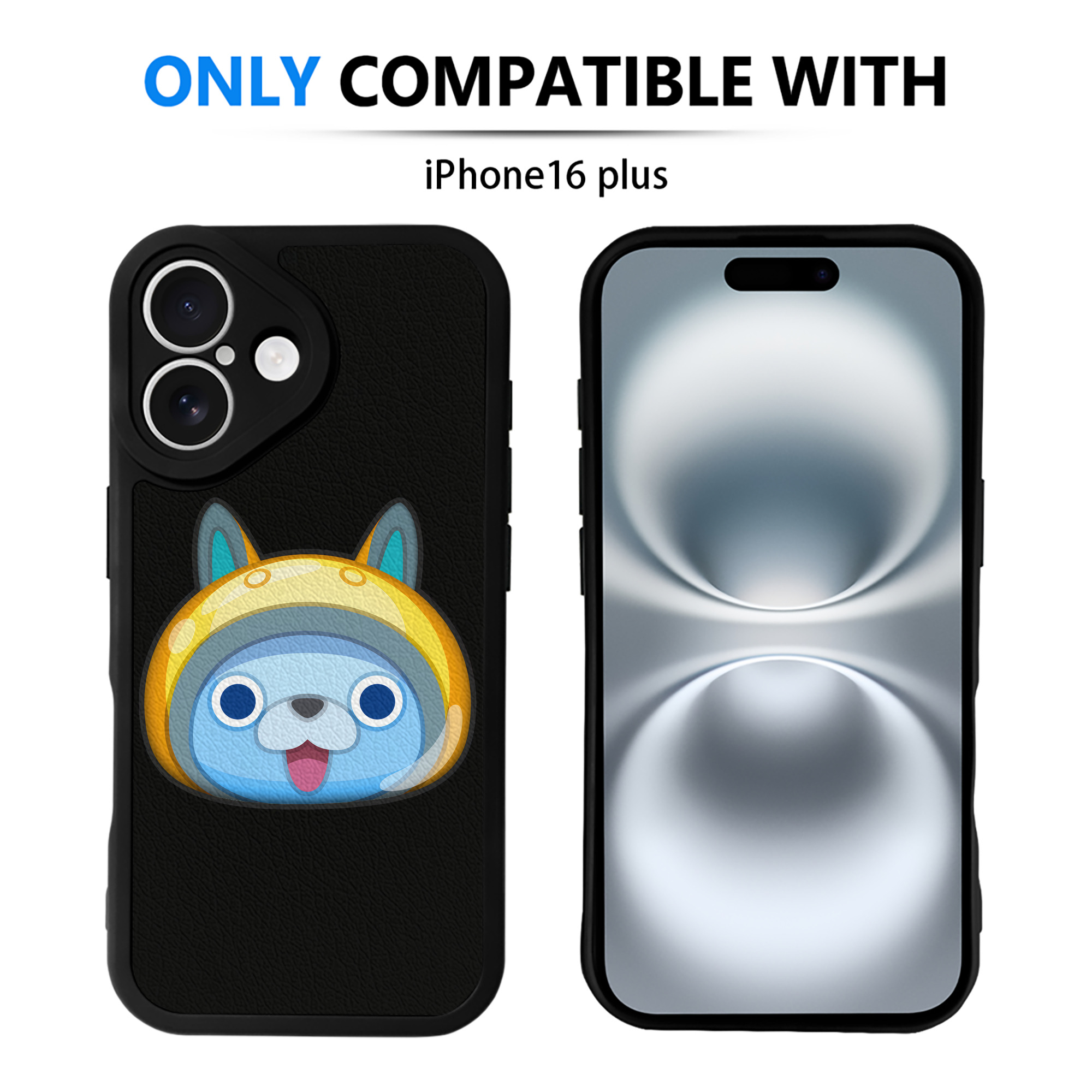 （画像用） 妖怪ウォッチ Yo-kai Watch 【iPhone 16シリーズ対応】シリコンスマホケース（レザー調） 材質：シリコン